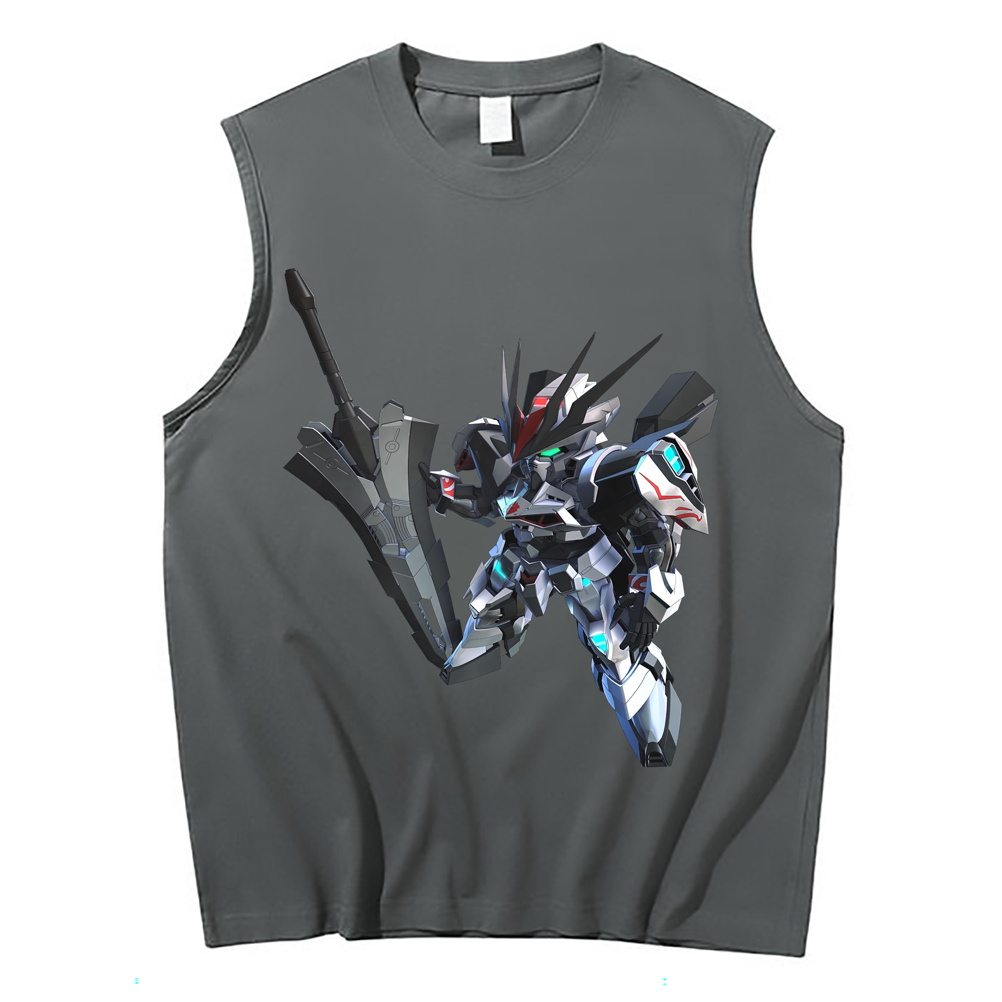（画像用） 機動戦士ガンダム Mobile Suit Gundam コットン100％タンクトップ（フロントプリント）